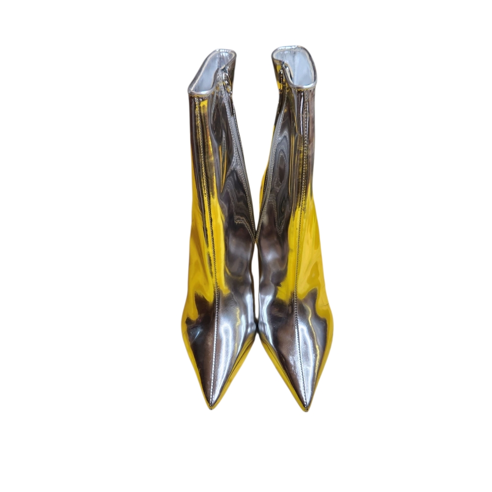 SCHUTZ Glamorous Silver and Gold Heeled Boots